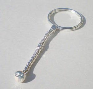 Buckets of Beads Silver KEY CHAIN fits Beads