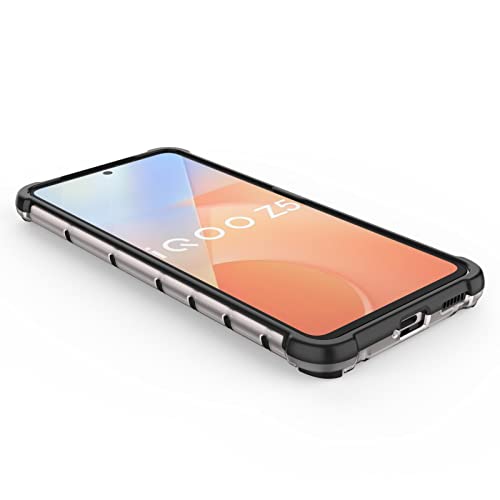 Image of Glasgow Back Case Cover Compatible with IQOO Z5 5G (Stylish Design) - Black