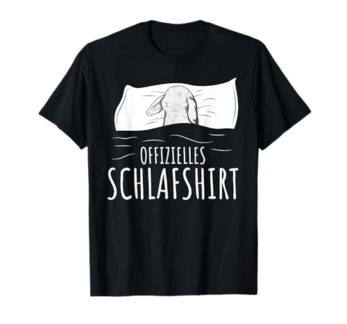 Offizielles Schlafshirt Schlafanzug Hase Kaninchen Geschenk T-Shirt