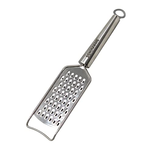 Signoraware Stainless Steel Veggie Grator | Hygienic & Rust Free | Dishwasher Safe | Easy to Hold | Easy Hanging on Your Kitchen Hooks | Ideal for Salad Dressing, Side Dishes & Cooking (Steel)