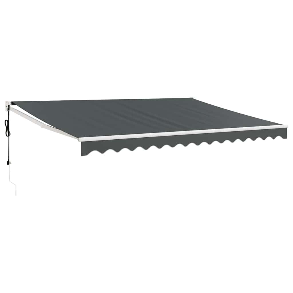 Tenda elettrica retrattile con telecomando, resistente alle intemperie e protezione UV, perfetta per terrazze, giardini e terrazze, 4,5 x 3 m