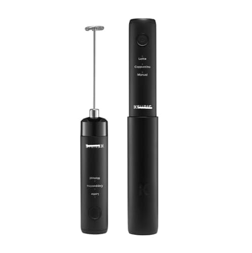K..eurig Simple Cafe Eleztric Milk Frother with Removable Whisk, Dishwasher Safe, Black