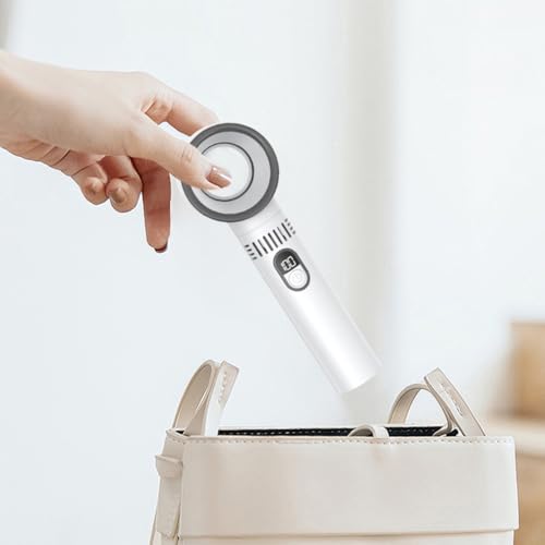 Ventilateur de poche compact avec affichage numérique et base de table LED - 3