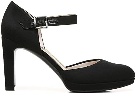 LifeStride Womens Jean Platform Pump, Black, 8 Wide US Review | Image 1