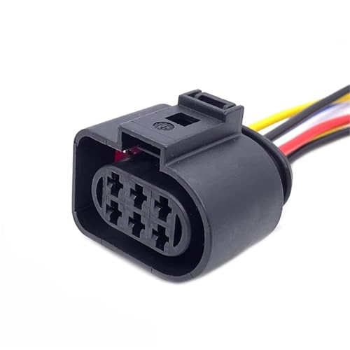 Conector de bobina de encendido impermeable de 6 pines con cable para VW