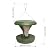 SWISSINNO No Mess Bird Feeder Davos Smart Birds - No Spill Bird Feeder for Outdoor - Mice & Rat Proof - Robust & Reliable for Hanging - Dual Food Chambers - Made in EU - Green