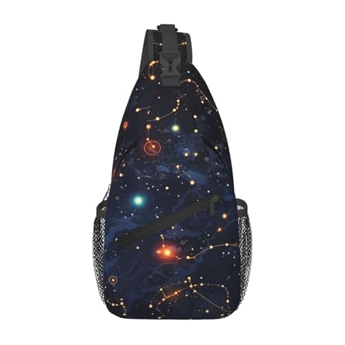 Sling Bag negro tipo chest para hombres y mujeres