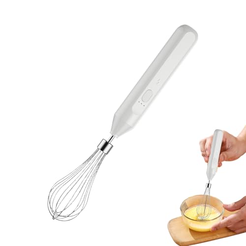 Espuma De Leche Con El Huevo Eléctrico Bat-Handheld │ Propina De Leche Eléctrica, Batidora De La Batidora De Mano │ Barra De Carga USB Milch Frother, Batidora De Huevos 3 Pasos