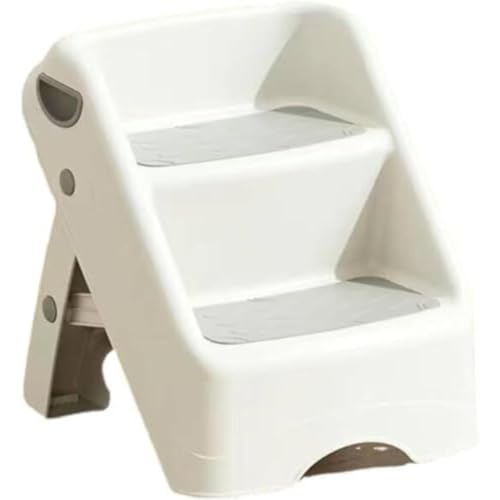 AOPIPI 子供の折りたたみ足のいす トイレの階段、二層の設計は滑り止め 収納は便利で 2段の階段 安定して丈夫です (グレー)