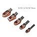 Luthier Tools, Wood Planer with Curved Sole 5pcs Finger Plane Cutter in Different Sizes for DIY Violin, Viola, Cello, and Other Wood Instrument (Rose Gold)