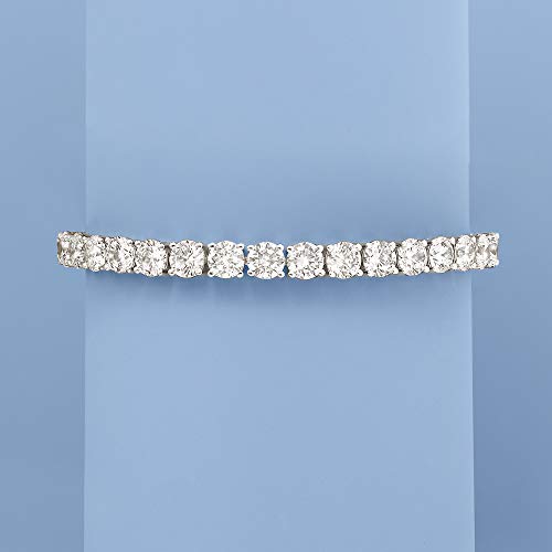 Ross-Simons 23.00 ct. t.w. CZ Tennis Bracelet in Sterling Silver3