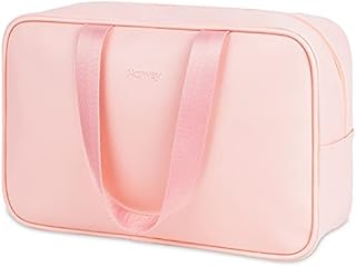 Full Size Toiletry Bag Large Cosmetic Bag Travel Makeup Bag Organizer for Women and Girls (Greyish Blue)