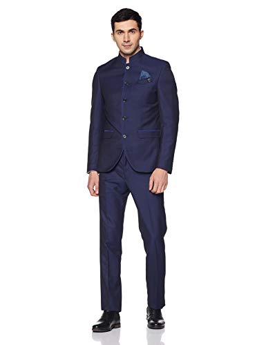 blackberrys Men's Peak Lapel Slim Fit Suit