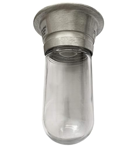 Image of OCS Parts Commercial Kitchen Canopy Hood and Walk-in Refrigeration Lighting | Light Fixture, Globe, LED Light Bulb, and Wire Guard (Light Fixture)