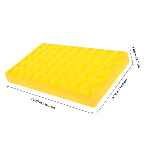 Caja Plástica Organizadora Reutilizable Amarilla para Monedas miniatura 2