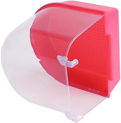 ULTECHNOVO Pet Water Dispenser Parrot Bath Box, Caged Bird Bath Bird Cage Accessory Supplies Bathing Tub Bath for Parakeet Pet Brids Canary Budgies Parrot (Red) Parakeet Cage