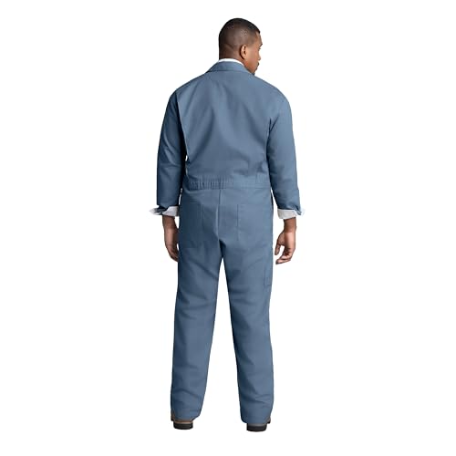 Image of Red Kap Men's Twill Action Back Coverall With Chest Pockets - Mechanic Coveralls With Concealed Zippers