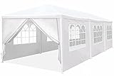 10'x30' Heavy Duty Canopy Gazebo Outdoor Party Wedding Tent Pavilion with 6 Removable Side Walls