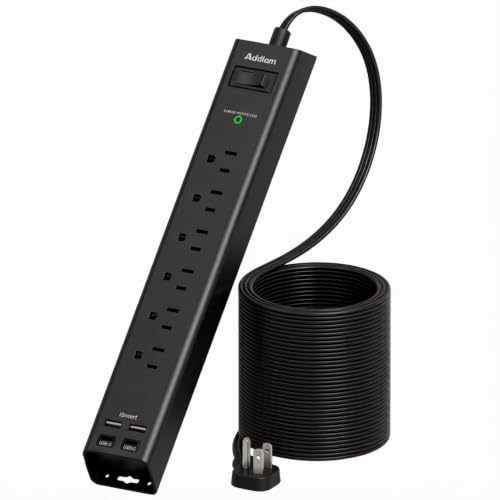 Image of Power Strip Surge Protector with 6 AC Outlets 4 USB Ports (2 USB-C)