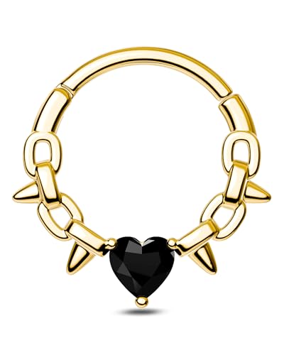 CM Crareesi Mania �X�p�C�N �Z�v�^�� �����O�A16G �T�[�W�J���X�`�[�� �Z�v�^�� �s�A�X �W���G���[�A�u���b�N �n�[�g CZ �_�C�X �C�������O�A�����p�@�����O �t�[�v �w���b�N�X � �_�C�X �s�A�����O �W���G���[, ����, �L���[