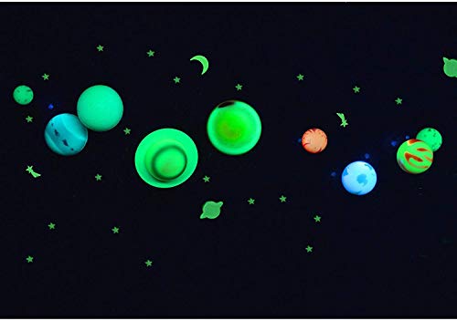 318bGqaTE3L Great Explorations 3-D Solar System Glow In The Dark Ceiling Hanging Kit 3D Planets and Star Stickers Create the Milky Way Teach Science STEM, Multicolor (UG-19862) - Image 8