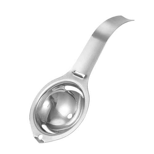 Herramienta separadora de huevos, separador de yemas de huevo, herramienta divisora de yema de huevo blanca, herramienta de cocina para cortar huevos, apto para hornear, preparar pasteles y quiches