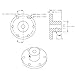 Aluminum Flange Shaft Coupling Connector, 6mm Shaft Mounting Hub, Stainless Steel Set Screw, Precision Fit for DIY RC Model Motors, Mini Robots, and H