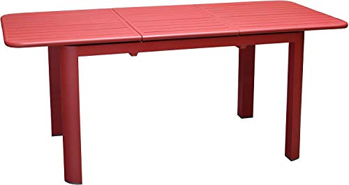 Rendez vous déco Table de Jardin EOS Extensible Rouge 130/180cm