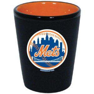 Verre à shot New York Mets 45ml bicolore en céramique pour supporter - 3
