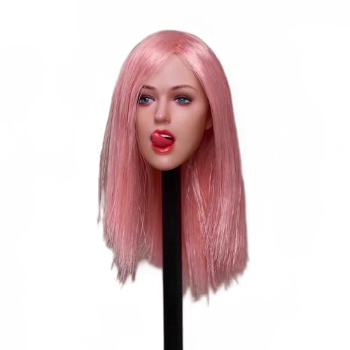 Sculpture de tête de femme échelle 1/6 aux détails réalistes pour figurine