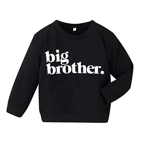Image of Big Brother T-Shirt Long Sleeves Pregnancy Announcement Shirts Toddler Boys Promoted to Big Bro Tees