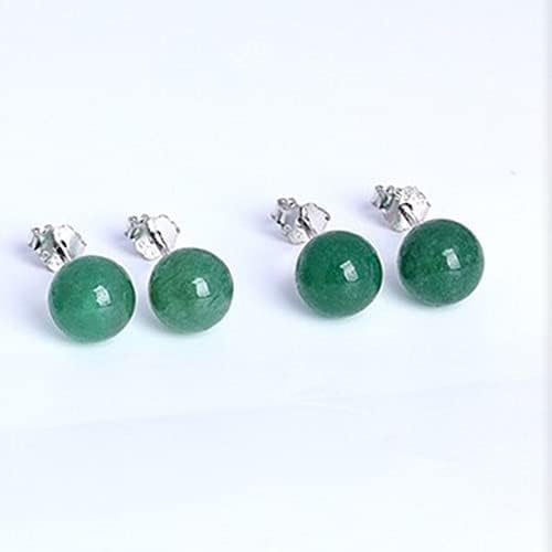 Jade Earrings Studs for Women Post Earrings Hypoallergenic Handmade Real Green Jade Jewelry for Women & Men Gift for Anniversary Graduation Back to School - Image 9