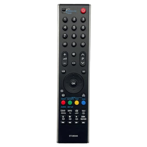 iOOiQQ Mando a distancia de repuesto para Toshiba REGZA LED LCD TV 32C3035D 32CV504 32CV504DG 32CV505D 32CV505DG 32WLT66A 32WLT68A 32XV505D 32XV505DB 32XV505DG 32XV505DG 55D 32 XV556D 42RV555D