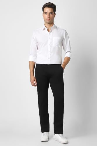 Image of Peter England Men's Premium Formal Stretchable Knit Super Slim Fit Trouser | Comfort Lycra | 360-Degree Stretch