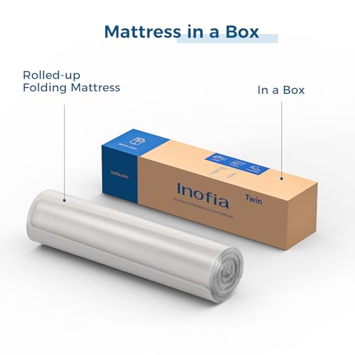 Image of Inofia Short King RV Mattress, 6 Inch Folding Memory Foam Mattress