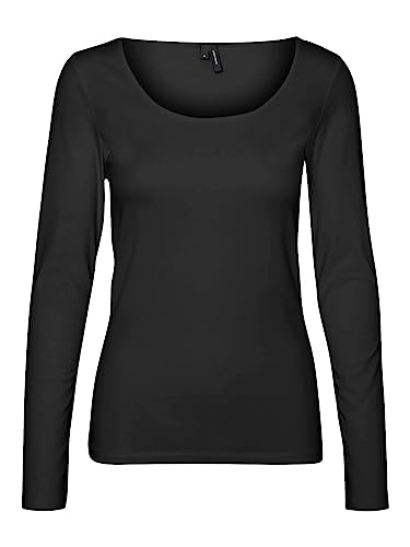 VERO MODA Damen VMMAXI My LS Soft UNECK NOOS 3-Pack, Black/Black & Black, XL – Ansicht 6