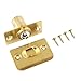 Murtenze 2 Pack 2-1/8 Inch Closet Door Ball Catch Hardware, Stainless Steel Adjustable Ball Catch Door with Strike Plate & Screws for Cabinet/Closet/Door (Gold)