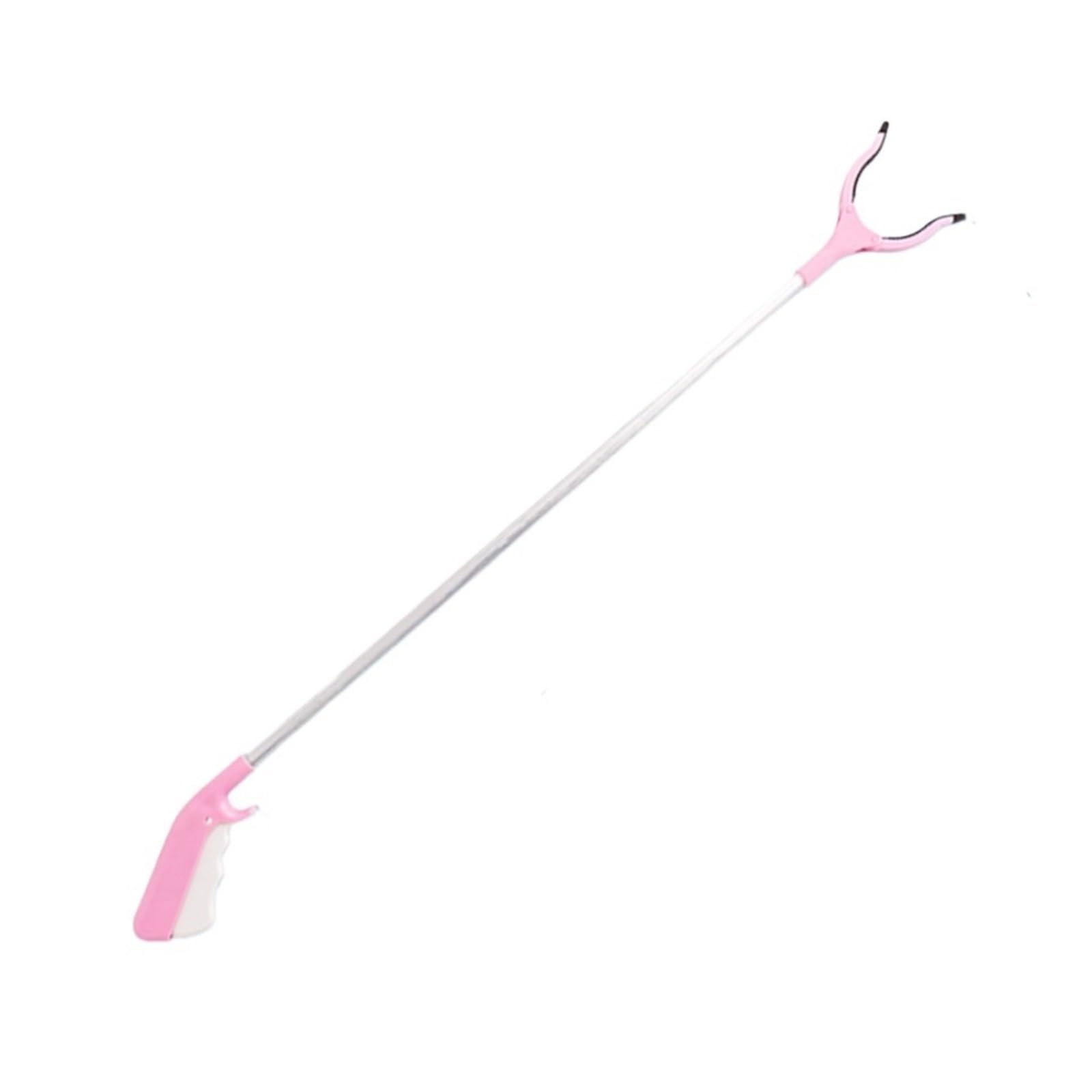 Pinza para Palos Herramienta De Agarre, Herramienta De Recogida, Recogedor De Basura, Herramienta De Alcance Pinzas Extensibles para Viejos(Pink)