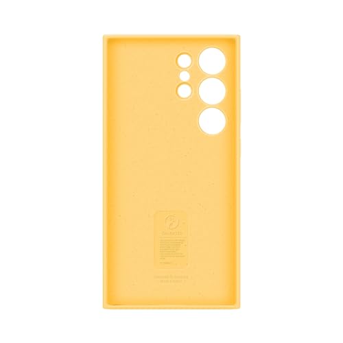 Image of SAMSUNG Galaxy S24 Ultra Silicone Phone Case, Protective Cover with Color Variety, Smooth Grip, Soft and Sleek Design, Snug Fit, US Version, EF-PS928TYEGUS, Yellow