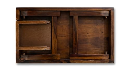 Image of Multifunctional Wooden Foldable Bed Table, 56 cm x 33 cm x 24.5 cm