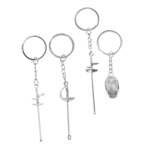 Porte-clés escrime en métal idée cadeau pour fans d'escrime