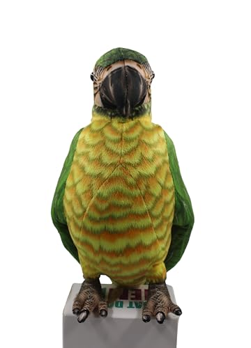 Image of Tickles Cute Parrot Soft Stuffed Plush Bird Toy for Kids Boys & Girls Birthday Gifts (Size: 30 cm Color: Green & Yellow)