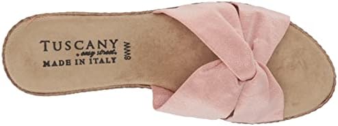 Tuscany by Easy Street Women's Dinah Wedge Sandal, Blush, 6 2W US | Image 4