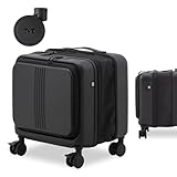 [MAIMO] スーツケース SSサイズ 機内持ち込み 日本メーカー 【フロントオープン×8cm拡張機能付き】 静音キャスター ストッパー付き HINOMOTO ロッカーサイズ フロントオープン 前開き キャリーバッグ キャリーケース STAND U plus