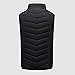 Heizweste für Herren und intelligente Baumwoll-Ladeweste, Heizung, weibliche Heizung, USB11, Damenbluse, Muskel, Schwarz , XL