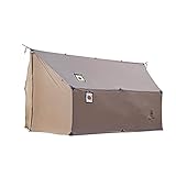Kompakt und leicht: Größe zusammengeklappt 53 cm x 15 cm x 15 cm für einfachen Transport und effiziente Lagerung, kommt mit Setup-Kit aus 14 Heringen, 10 Abspannleinen und 2 Herd-Wagenhebern, wiegt nur 3,1 kg