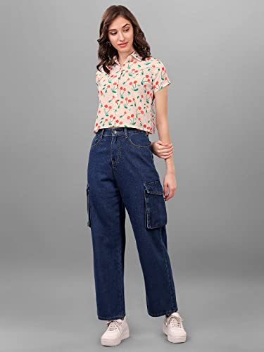 Image of SXV Cherry Printed Crop Shirt