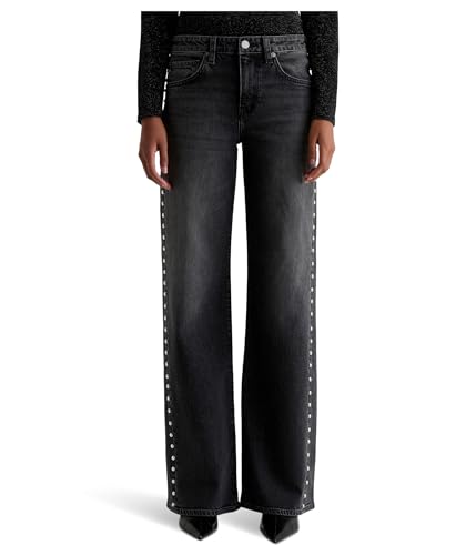 ag adriano goldschmied women's adria low rise baggy wide leg jeans