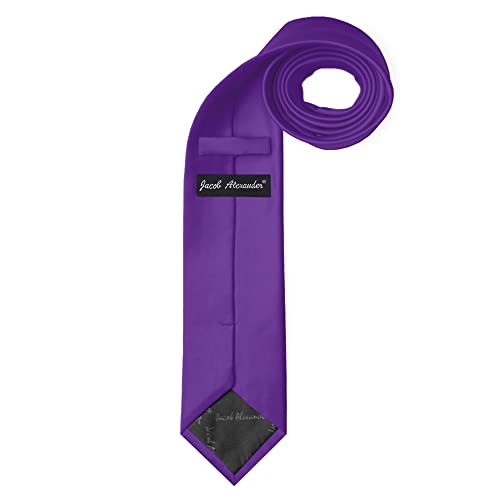 Image of Jacob Alexander Men's Extra Long Solid Color Tie