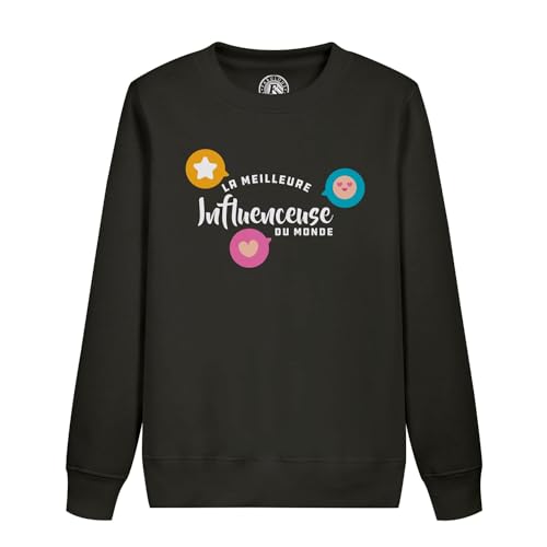 Sweatshirt enfant la meilleure influenceuse du monde cadeau anniversaire